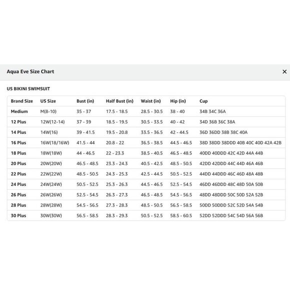 Aqua Eve Plus Size 24W Two-Piece Swimsuit High-Waisted Long Boy Shorts Pockets - Picture 9 of 11